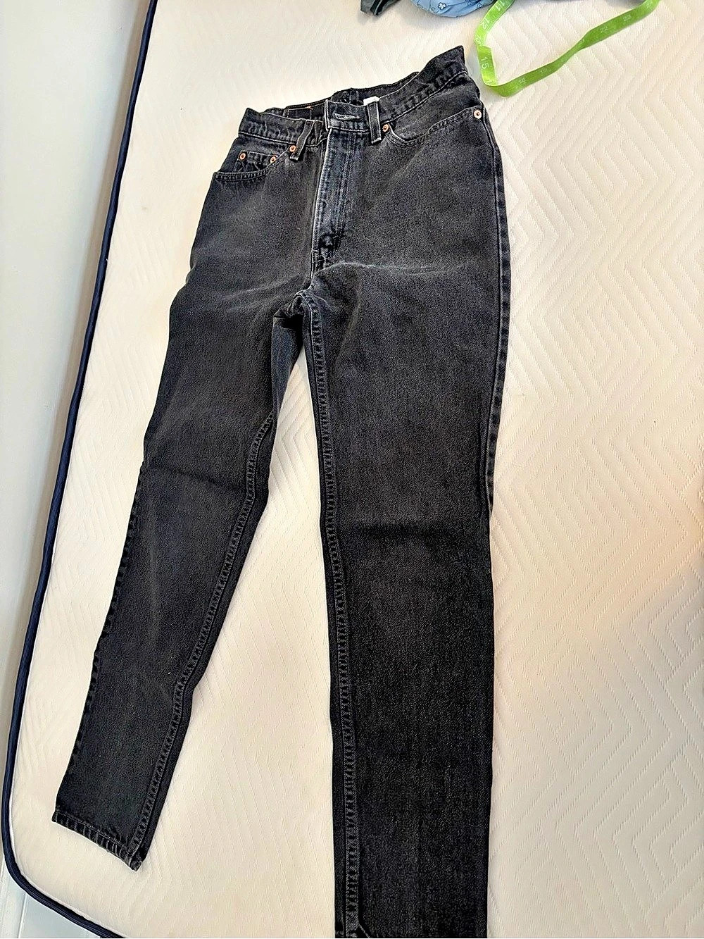 Levi's 501 Black Straight Leg Jeans Waist 28